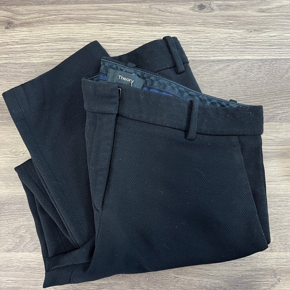 Theory Treeca 2 cropped wool-blend slim-leg pants